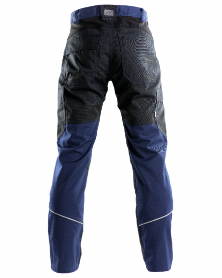 Spodnie robocze 5507 V-WORK, czarno-granatowe — tył spodni