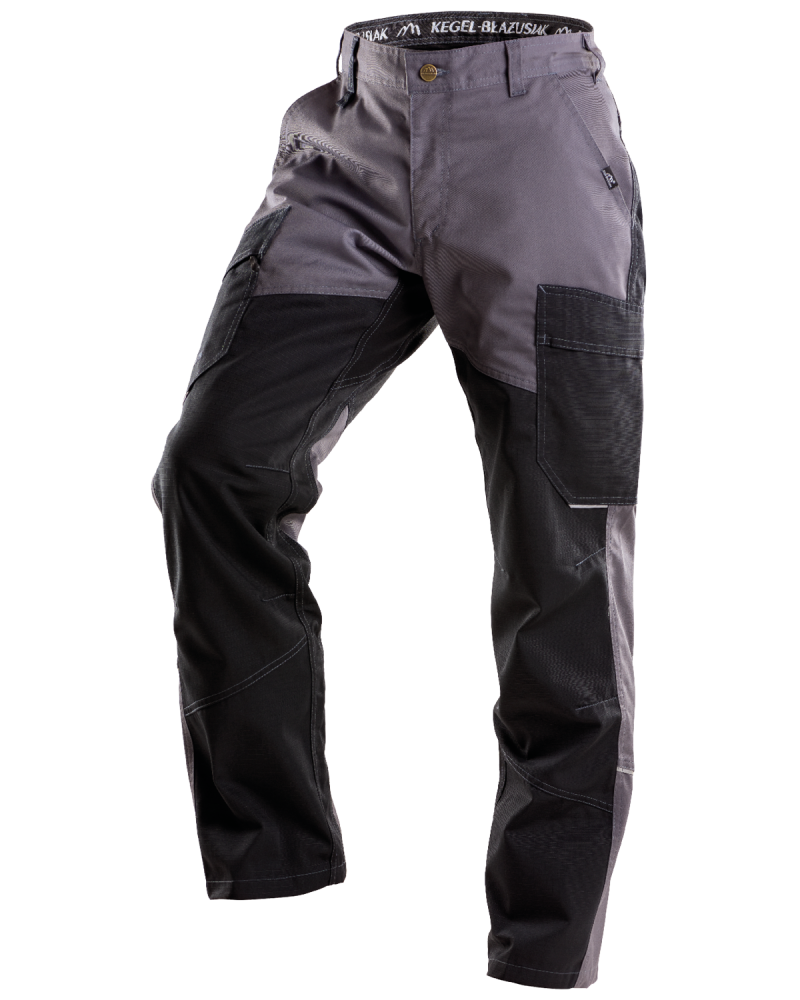 Spodnie robocze 5507 V-WORK, czarno-popielate — lewy bok spodni