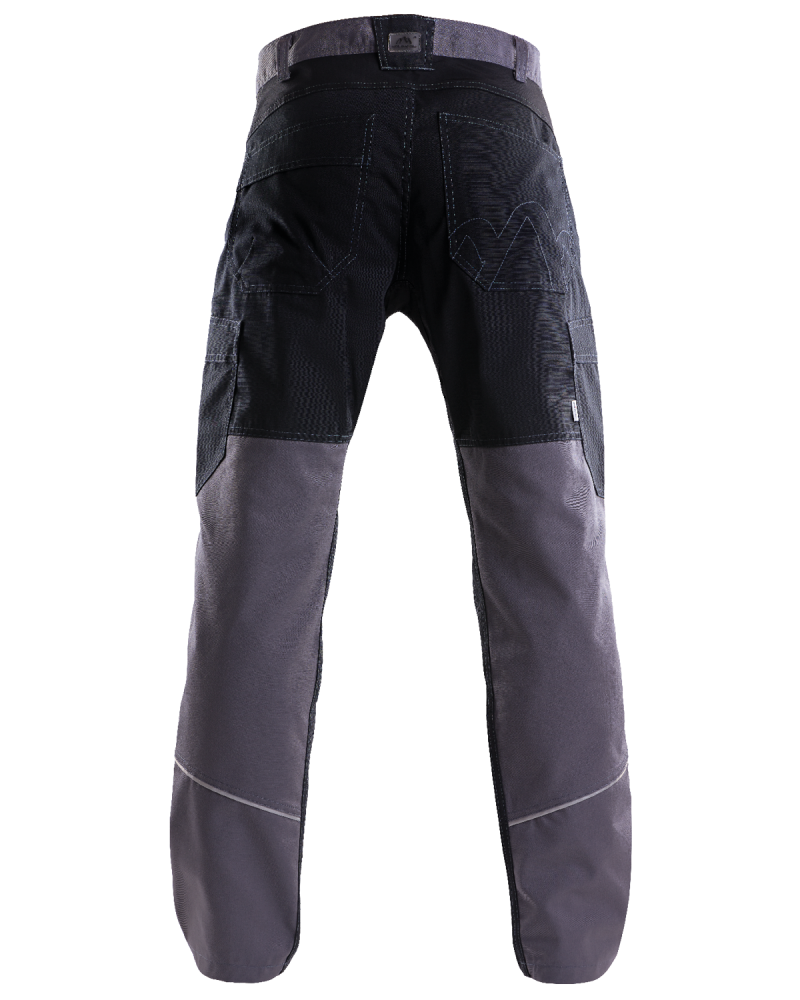 Spodnie robocze 5507 V-WORK, czarno-popielate — tył spodni