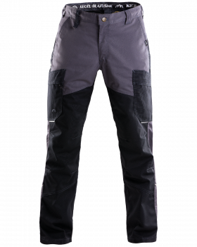 Spodnie robocze 5507 V-WORK, czarno-popielate — przód spodni