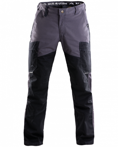 Spodnie robocze 5507 V-WORK, czarno-popielate — przód spodni