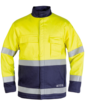 Kurtka ocieplana Hi Vis multiochronna (Granatowy, Żółty Hi-Vis)