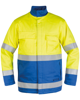 Kurtka ocieplana Hi Vis multiochronna (Niebieski, Żółty Hi-Vis)