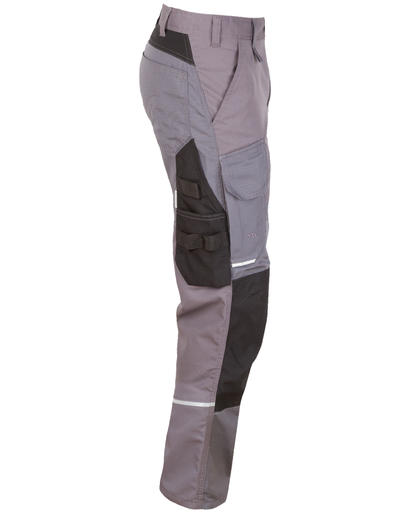 Spodnie robocze z Cordurą, odblaskami i strechem  518V - z prawego boku