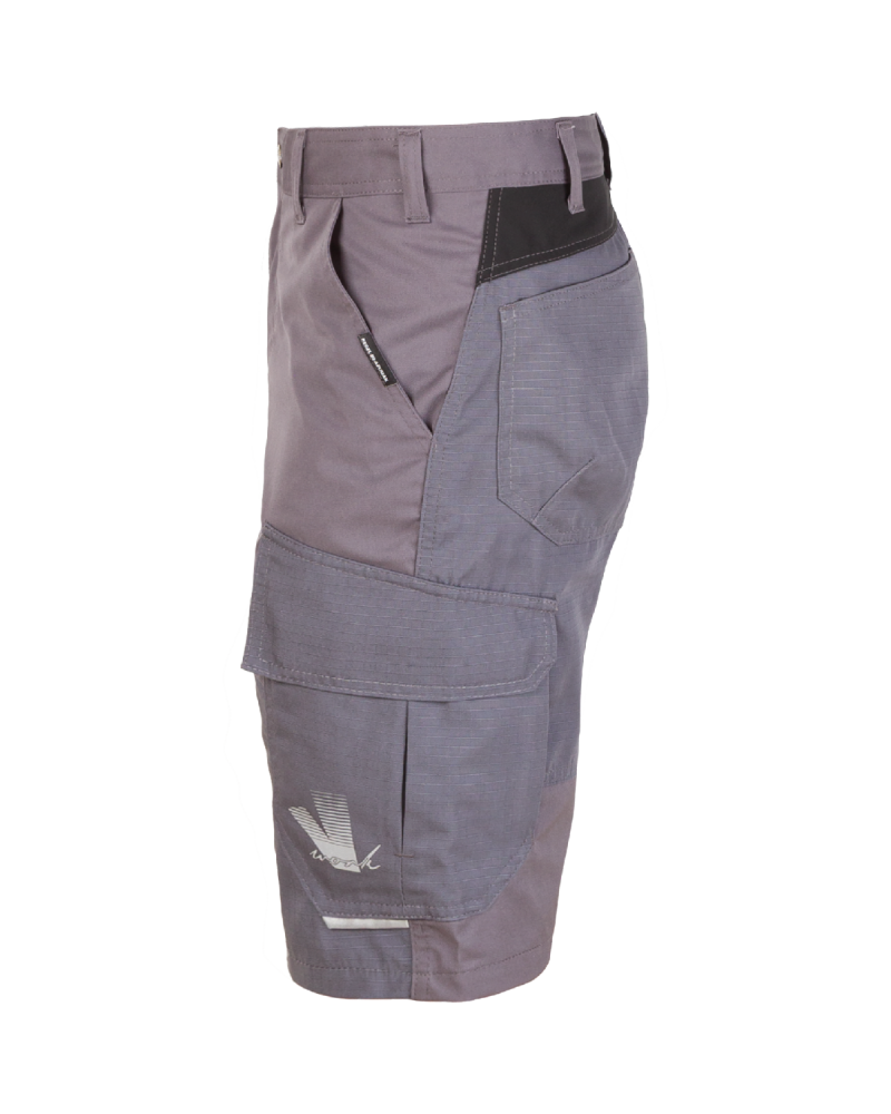 Spodenki robocze z odblaskami, strechem i Cordurą 518V - z lewego boku