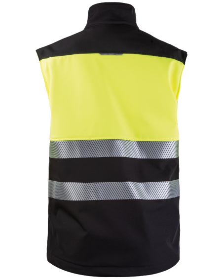 203V Męska Kamizelka Softshell Hi-Vis (Żółty Hi-Vis/Czarny) - tył