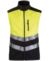 203V Męska Kamizelka Softshell Hi-Vis (Żółty Hi-Vis/Czarny) - przód