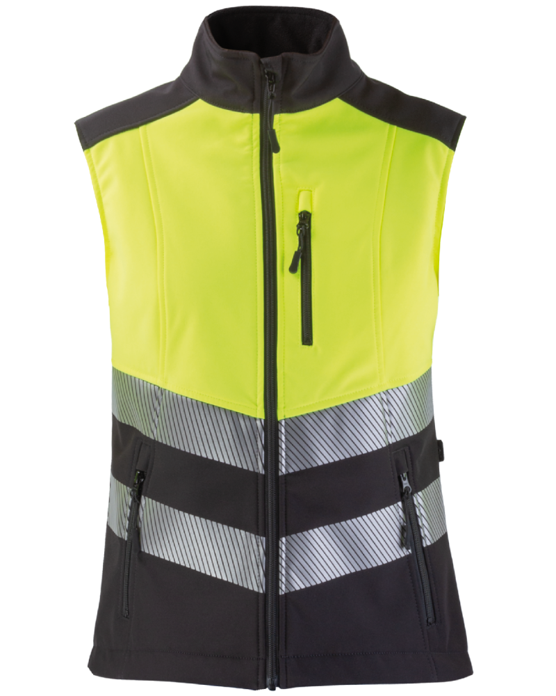 202V Damska Kamizelka Softshell Hi-Vis - przód