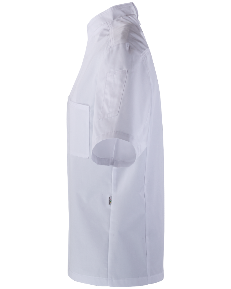 Bluza Kucharska z Krótkim Rękawem KBT (Biała) - tył bluzy