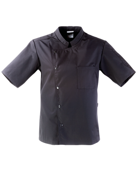 Bluza Kucharska z Krótkim Rękawem KBT (Czarna)