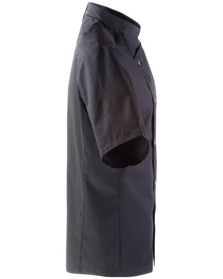 Bluza Kucharska z Krótkim Rękawem KBT (Czarna)