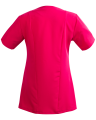 Bluza damska 3344– Krótki Rękaw KBT amarantowo-granatowa - tył