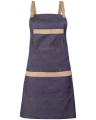 Fartuch roboczy z kieszeniami 75 cm - Jeans