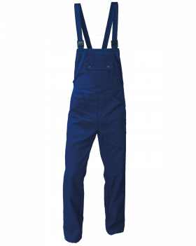 Ogrodniczki robocze 6015, granatowe - przód spodni