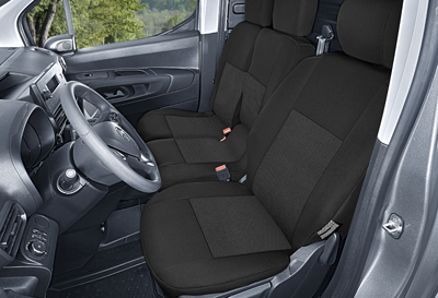 Pokrowiec TAILOR MADE na fotel kierowcy i podwójne siedzenie pasażerów 1+2