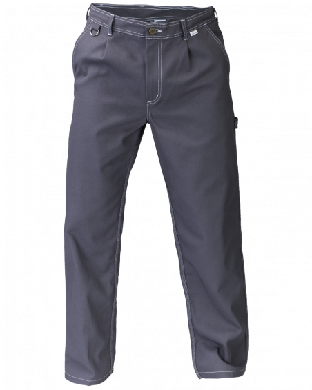 Spodnie robocze PROFI, szare - przód spodni