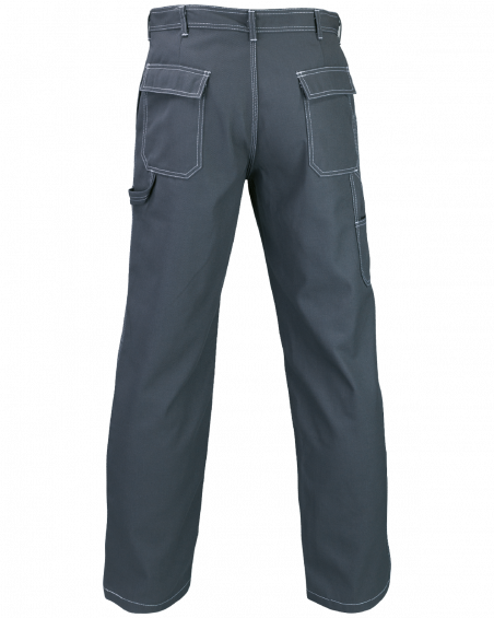Spodnie robocze PROFI, szare - tył spodni