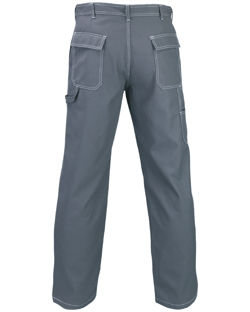 Spodnie robocze PROFI, popielate - tył spodni