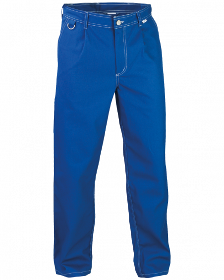 Spodnie robocze PROFI, niebieskie - przód spodni