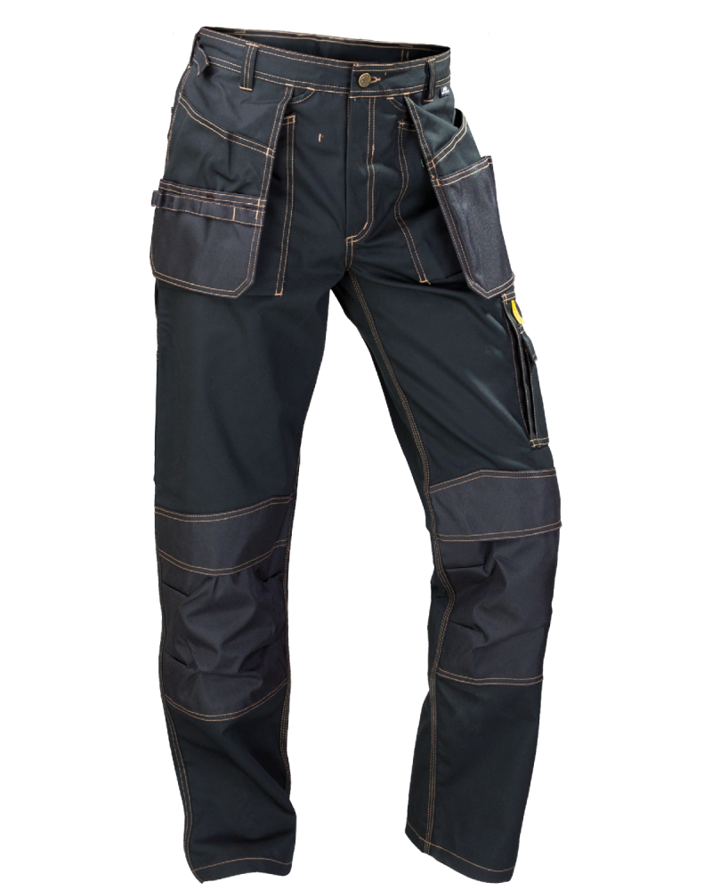Spodnie Expert 5320, czarne - spodnie w ruchu