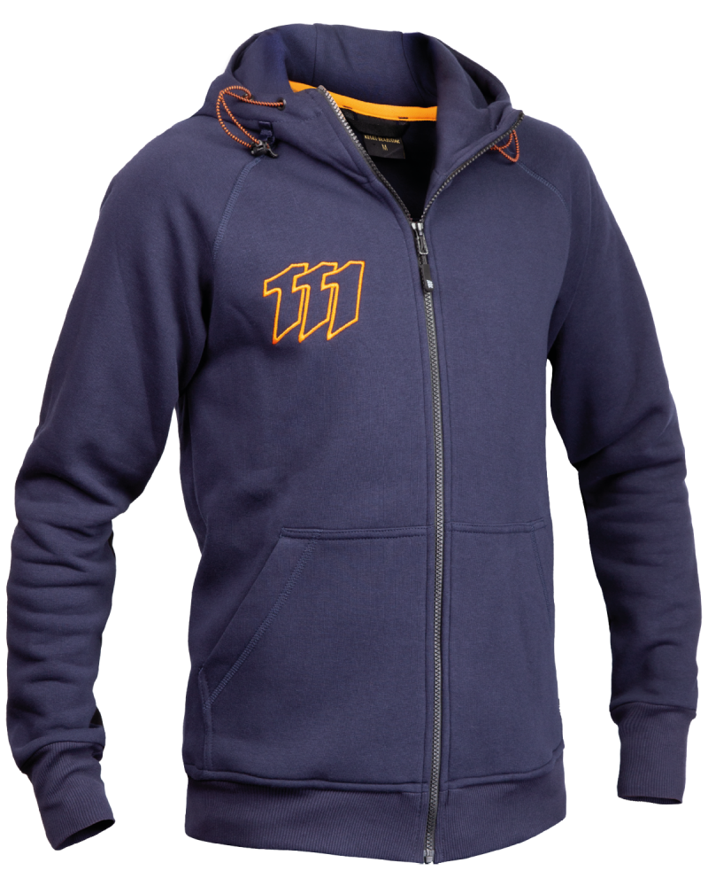 Bluza z kapturem Modern - Navy - bok bluzy