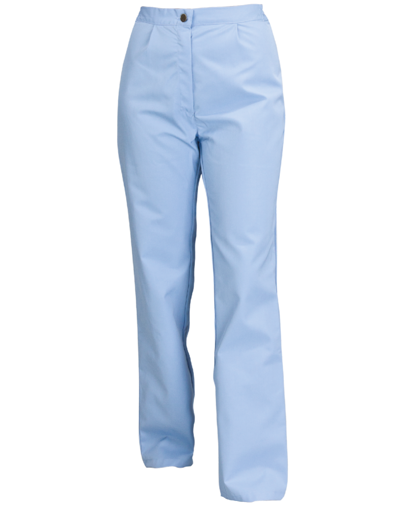 Spodnie damskie HACCP 5083, błękitne - przód spodni