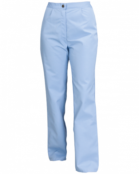 Spodnie damskie HACCP 5083, błękitne - przód spodni