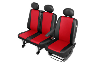 Pokrowce samochodowe Practic Duo 2+1 czerwone Mercedes Sprinter I W903 (1995–2000)