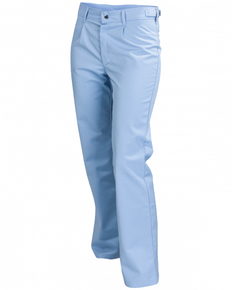 Spodnie męskie HACCP 5084, błękitne - przód spodni