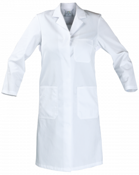 Fartuch damski roboczy 4210, biały - przód fartucha