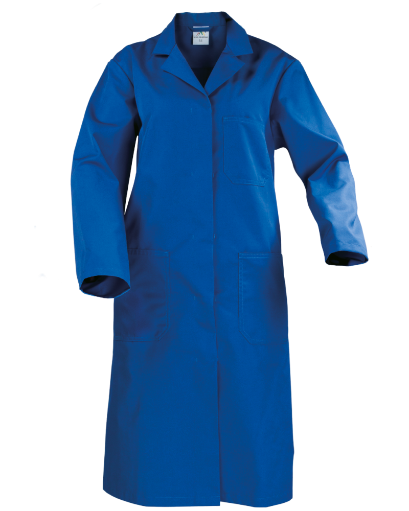 Fartuch Damski z Kieszeniami 4210, niebieski - przód fartucha