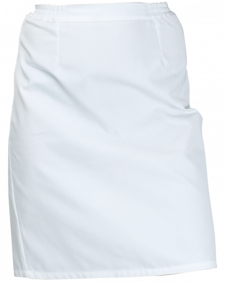 Spódnica medyczna, biała - przód spódnicy