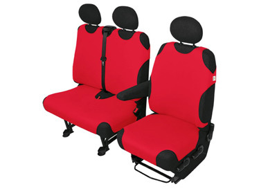 Pokrowce koszulki COTTON DV 2+1 czerwone Hyundai H–1