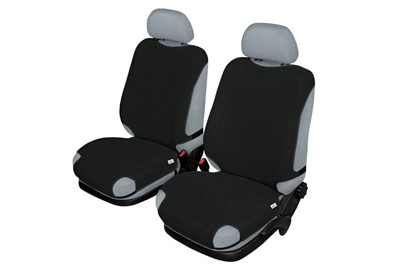 Pokrowce koszulki SHIRT AIRBAG na przednie fotele czarne Hyundai Tucson I (2004–2010)