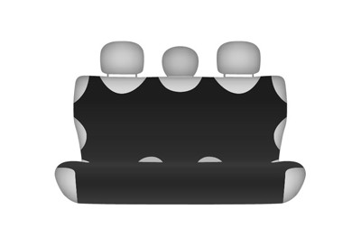 Pokrowiec koszulka COTTON na tylną kanapę czarny Suzuki Alto II (1986–1993)