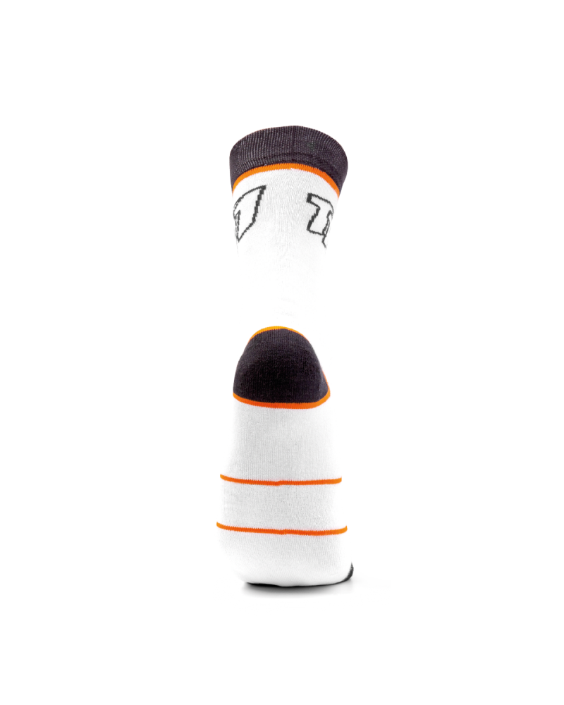 Skarpety Endurance, biało-pomarańczowe