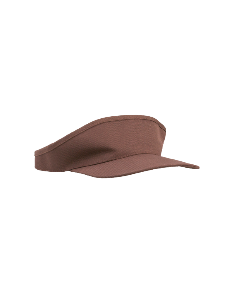 Czapka daszek brązowa