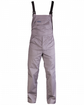 Ogrodniczki Classic z kieszeniami KNEITER popielate