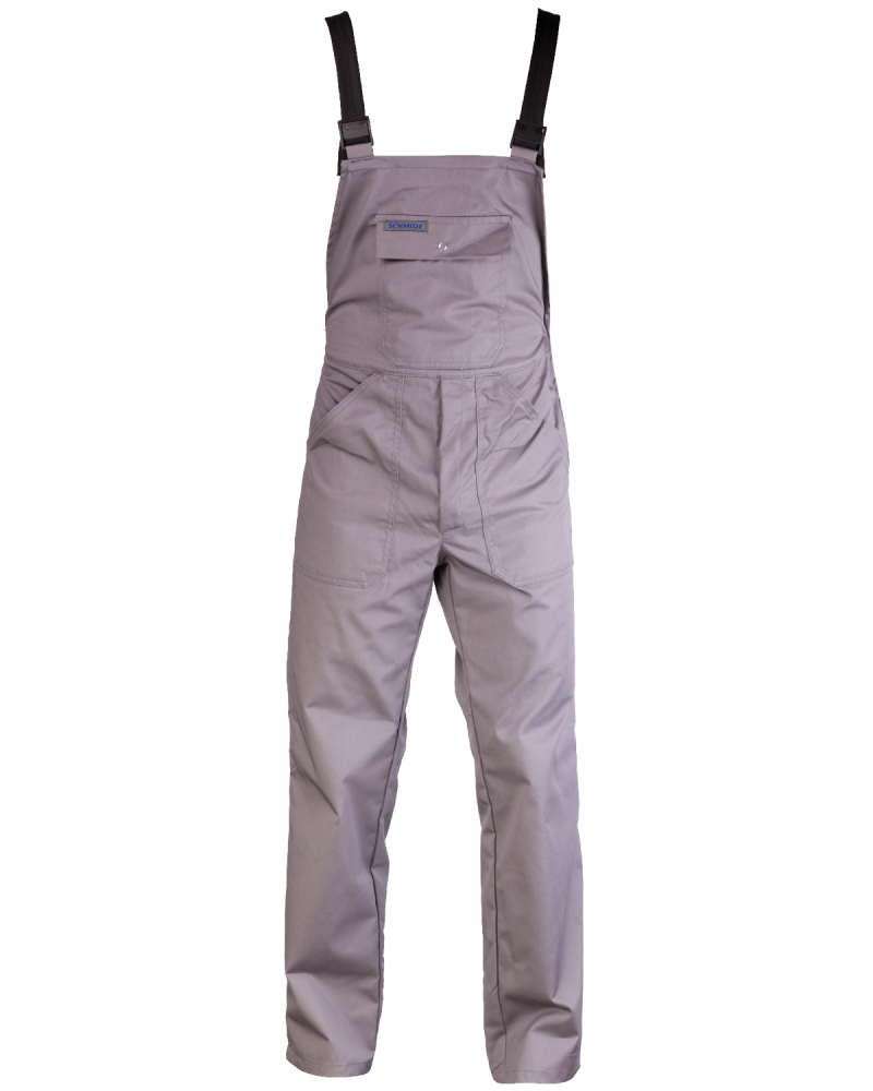 Ogrodniczki Classic z kieszeniami KNEITER popielate