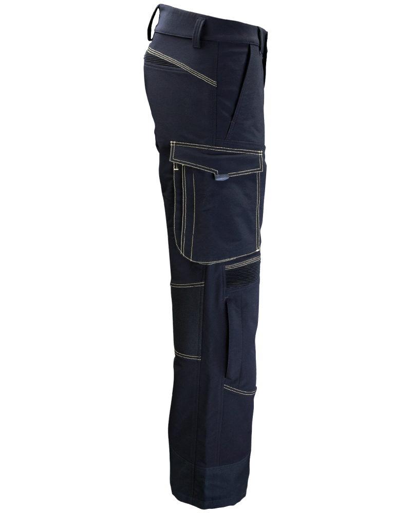 Spodnie Pure Black, wodoodporne, czarne - prawy bok spodni