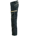 Spodnie Pure Black, wodoodporne, czarne - lewy bok spodni