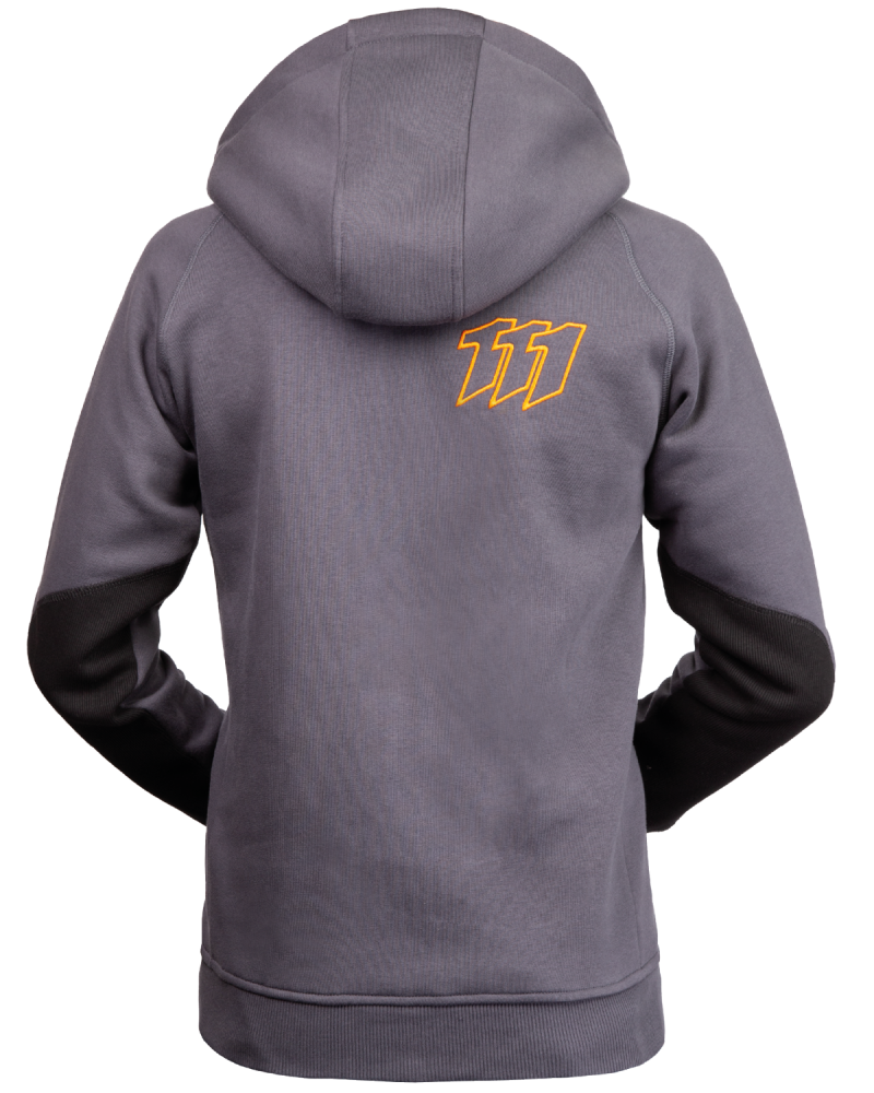 Bluza dresowa z kapturem Modern, szara - tył bluzy