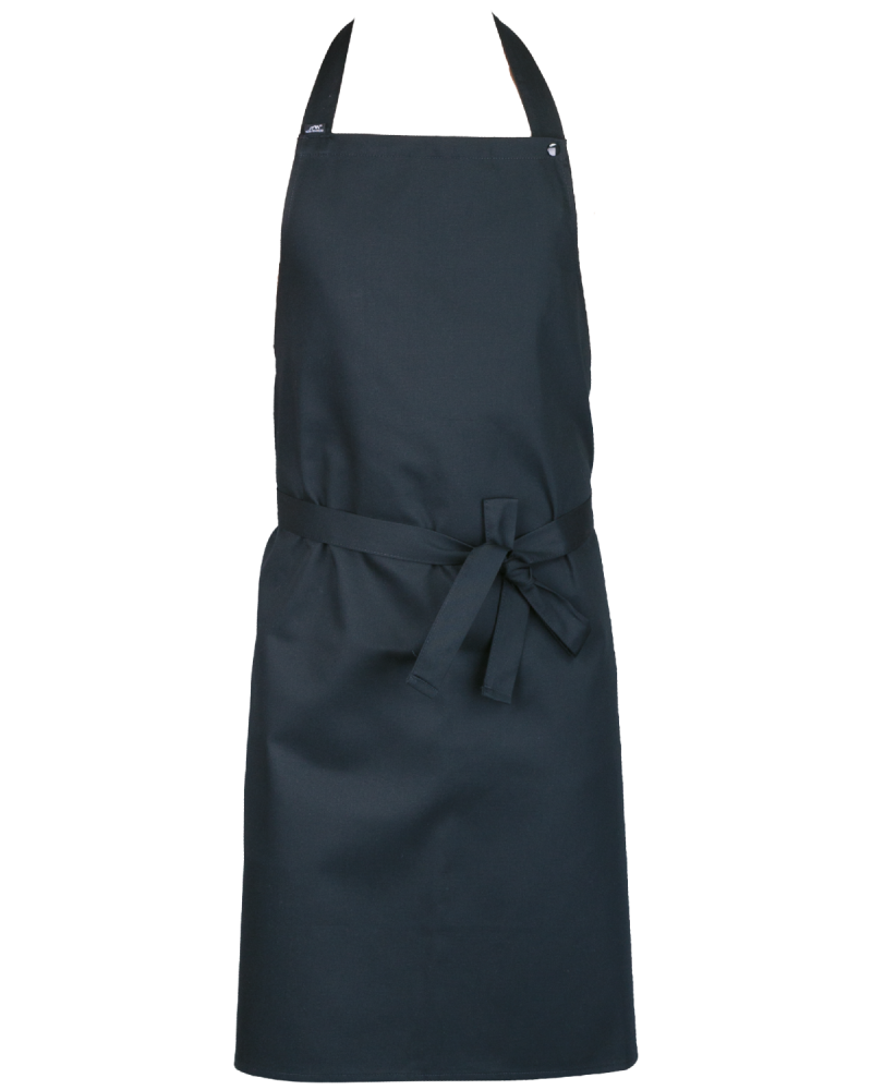 Fartuch przedni kucharski, czarny