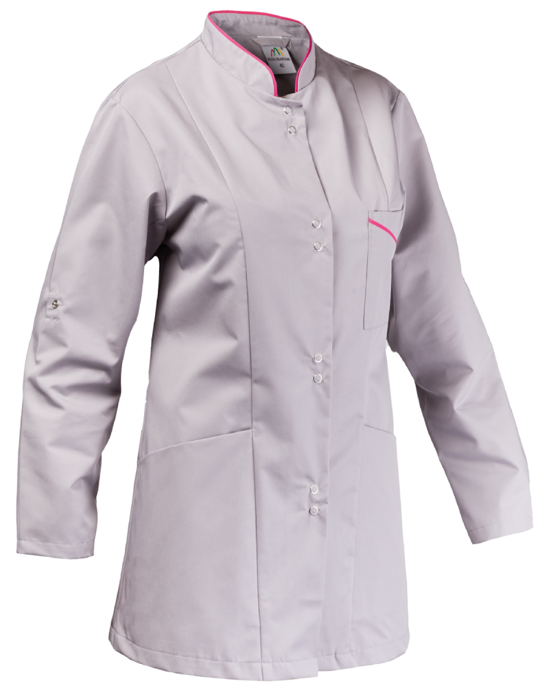 Bluza damska medyczna 3433, szara - prawy bok