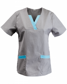 Bluza damska medyczna 3029, szara - przód