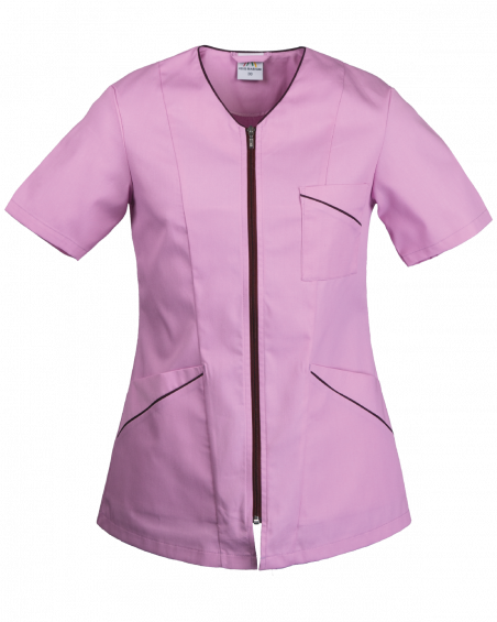 Bluza damska 3344 medyczna, fioletowa - przód