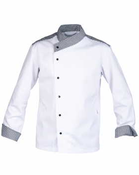 Bluza kucharska 3645, pepita - przód