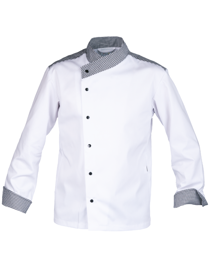 Bluza kucharska 3645, pepita - przód