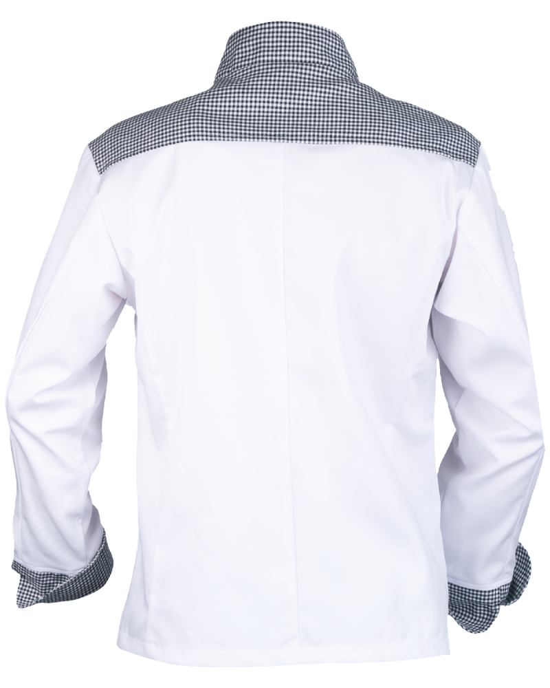 Bluza kucharska 3645, pepita - tył