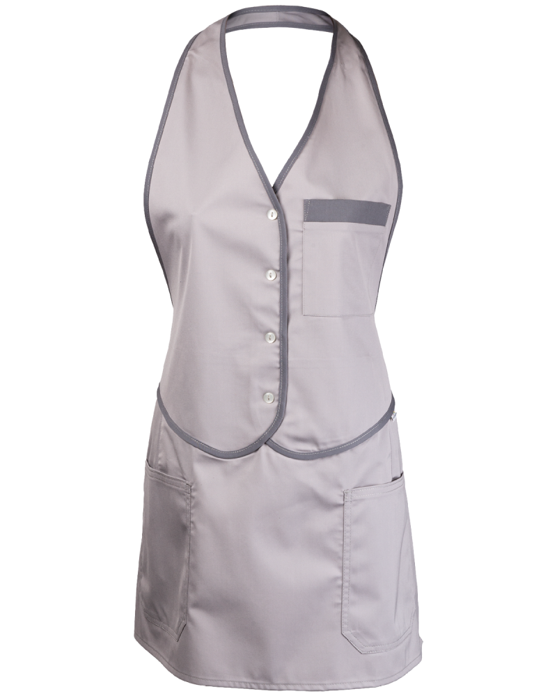 Fartuszek Włoski 4252, szary - przód